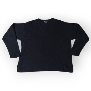 NY & Co Women’s Black V-Neck Long Sleeve Sweater New York & Co Size XL